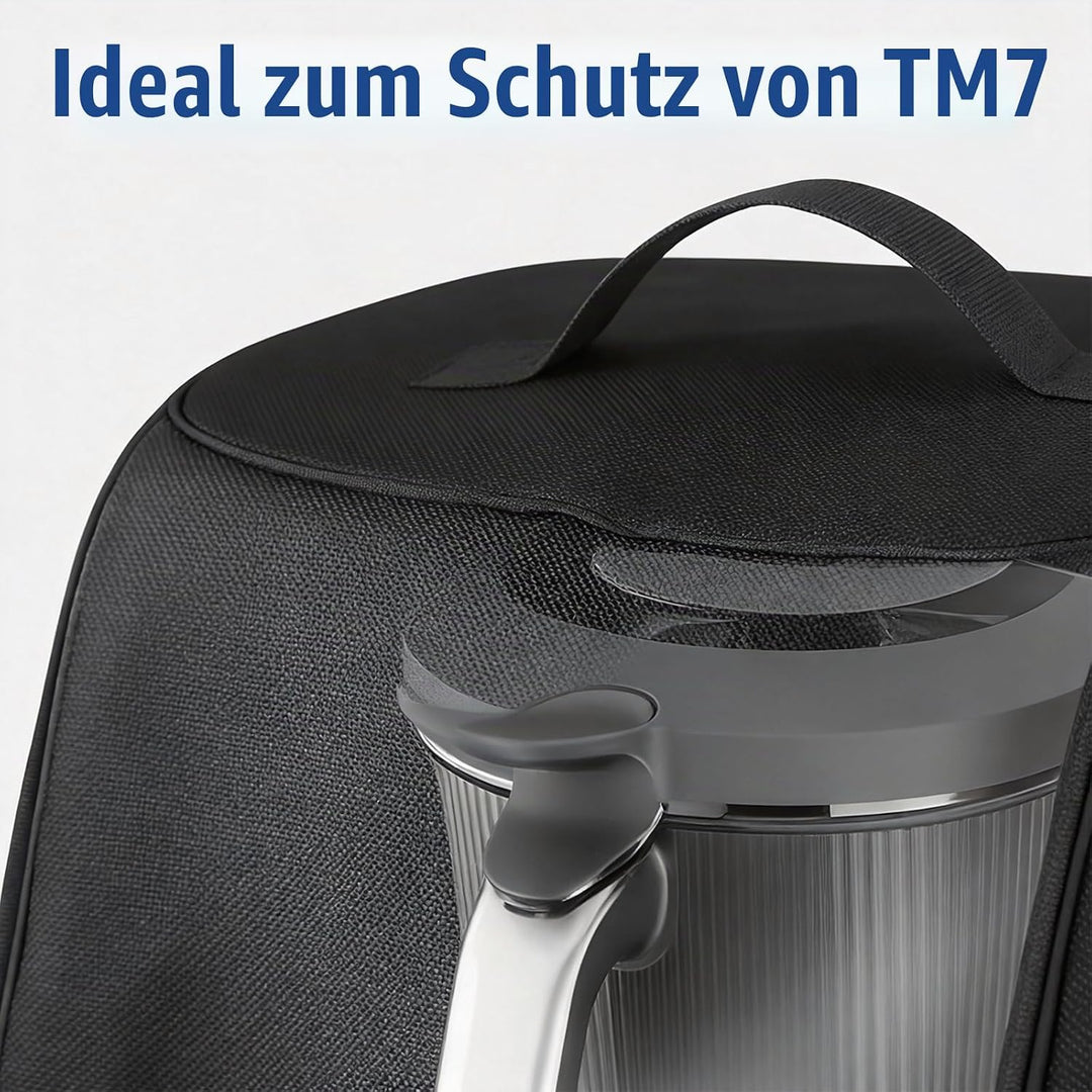 Abdeckhaube für Thermomix TM7, Wasserdichte und staubdichte Schutzhülle mit transparentem Sichtfenst