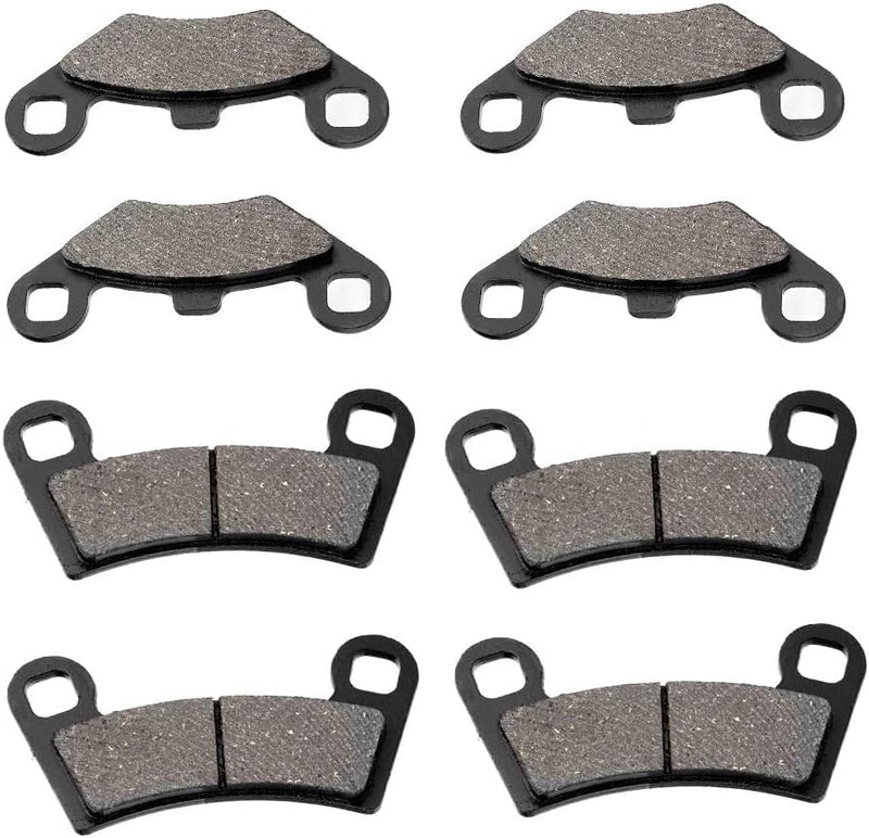 Bremsbelagsatz , Fydun 8 Stücke Scheibenbremse Iron Brake Pads Vorder und Hinterrad Bremsbeläge für