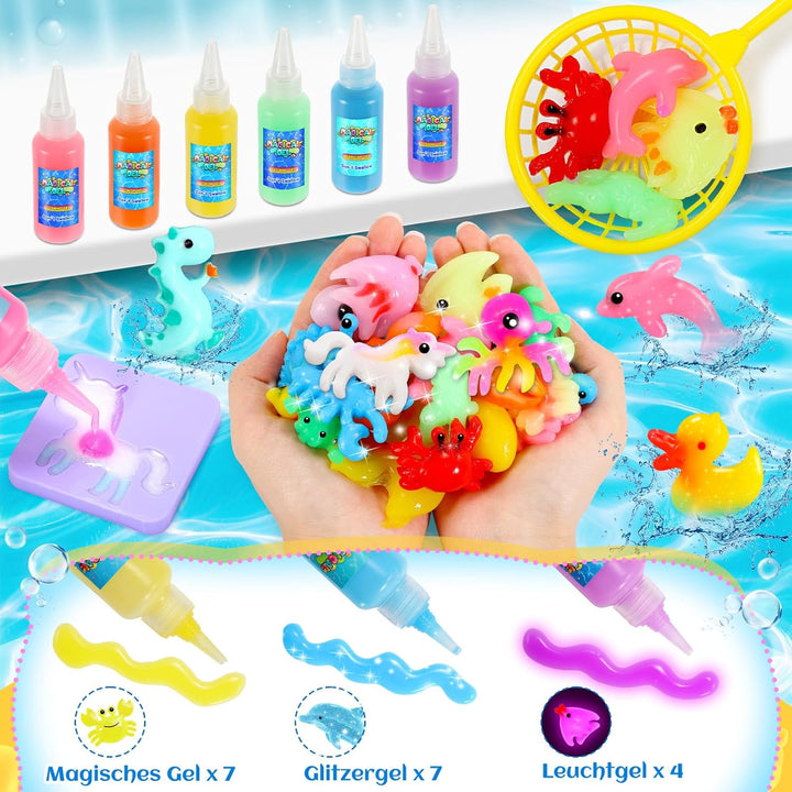 Aqua Gelz, Bastelset Kinder 4-8 Jahre Wasserperlen für Kinder Squishy Selber Machen Kindergeburtstag