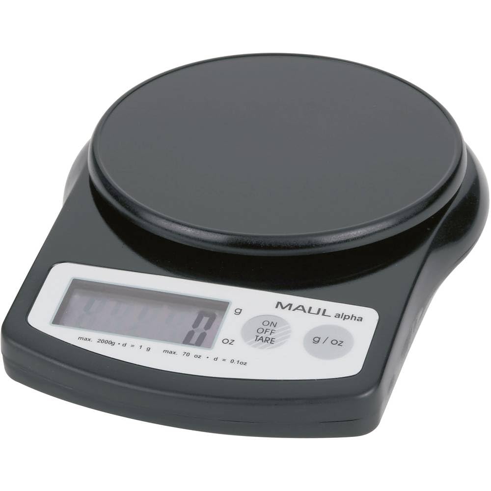 Briefwaage MAULalpha mit schwarz 2000 g, schwarz 2000 g