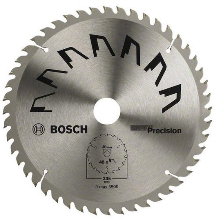 Bosch 2609256877 DIY Kreissägeblatt Precision 235 x 2 x 30/25,Z48, Z48