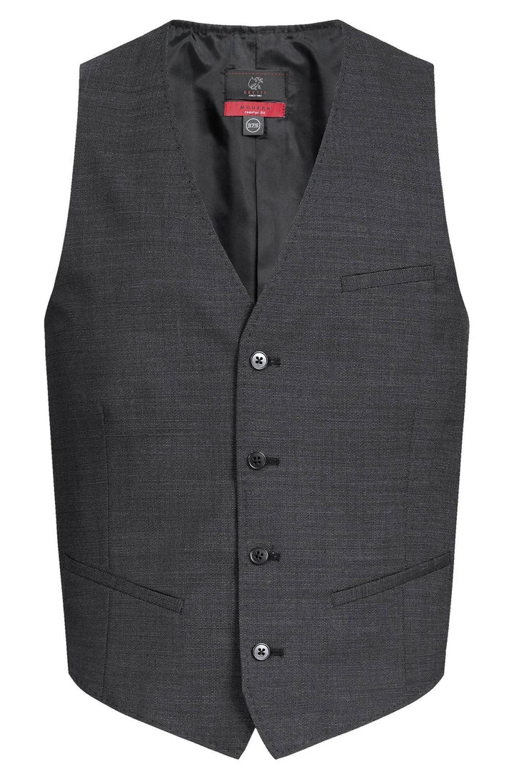 GREIFF Modern WITH 37.5 Herren Weste Regular 44 Schwarz PINPOINT, 44 Schwarz PINPOINT