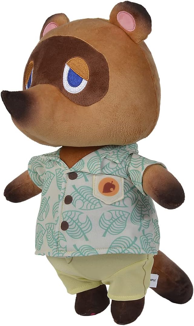 Simba 109231005 - Animal Crossing Tom Nook, 40cm Plüschtier, New Horizons, Nintendo, Plüschfigur für