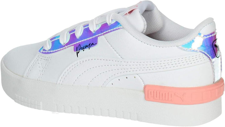 PUMA Mädchen Jada Crystal Wings Ps Sneaker 30.5 EU Puma White Peach Smoothie Puma Black, 30.5 EU Pum