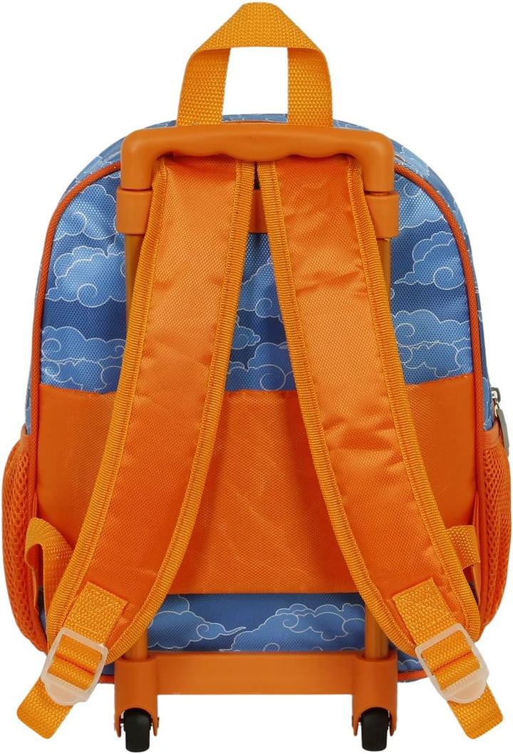 Naruto Ramen-Kleiner 3D Rucksack mit Rädern, Blau