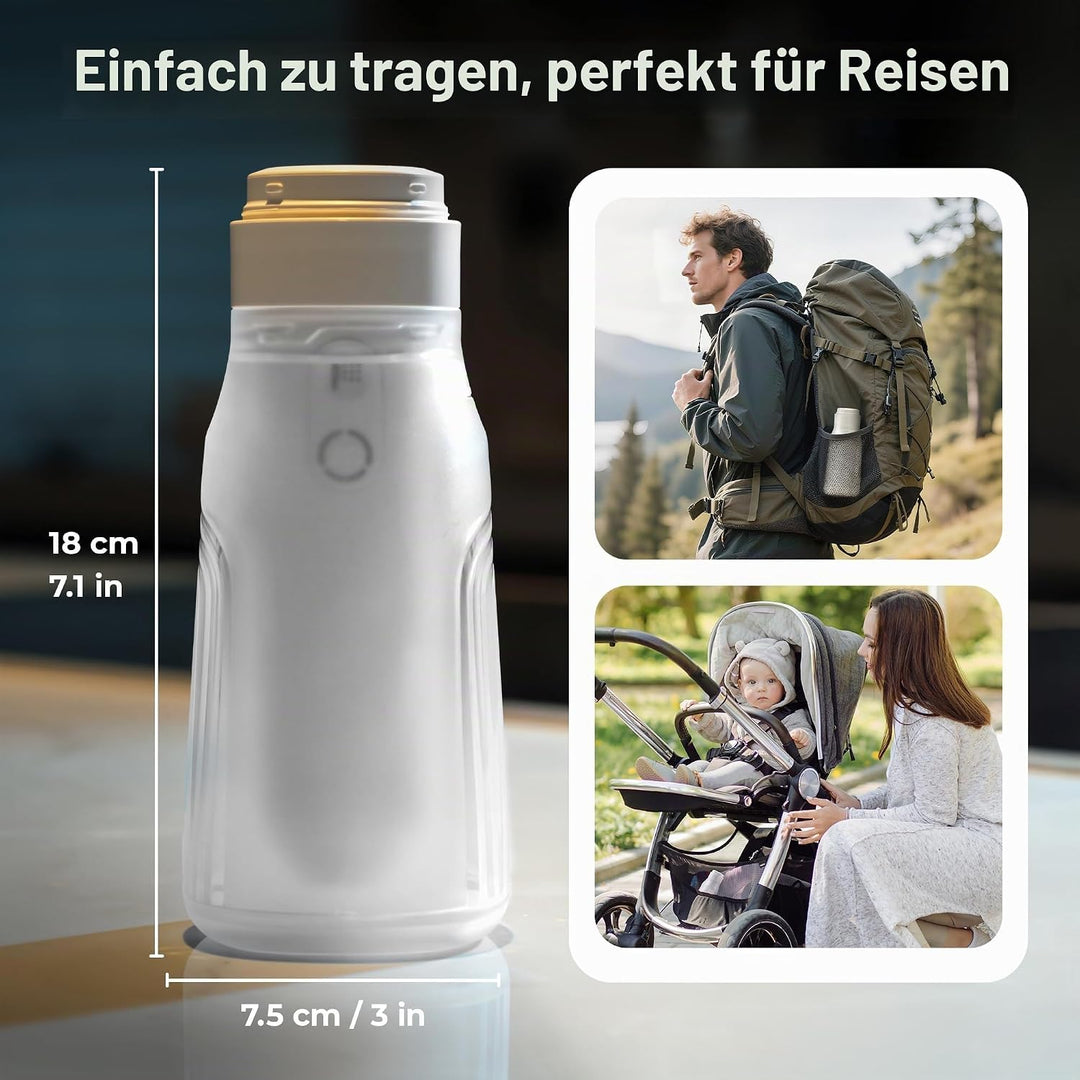 Tragbares Reise 400 ml – Handheld ,wasserdicht mit 3 Hochdruckoptionen, Toilette Bidet-Sprühkopf Für