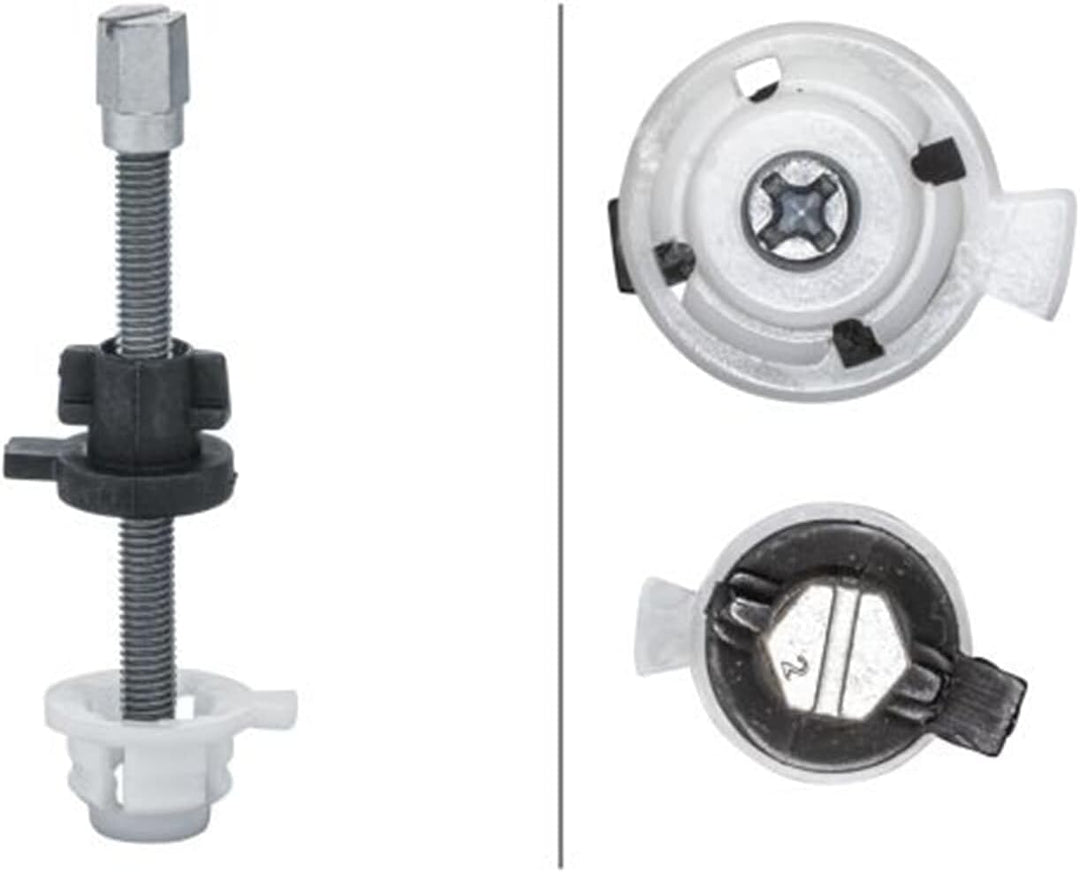 HELLA - Halogen/DE-Hauptscheinwerfer - Premium 50 - 12V - rund - Einbau - Lichtscheibenfarbe: transp