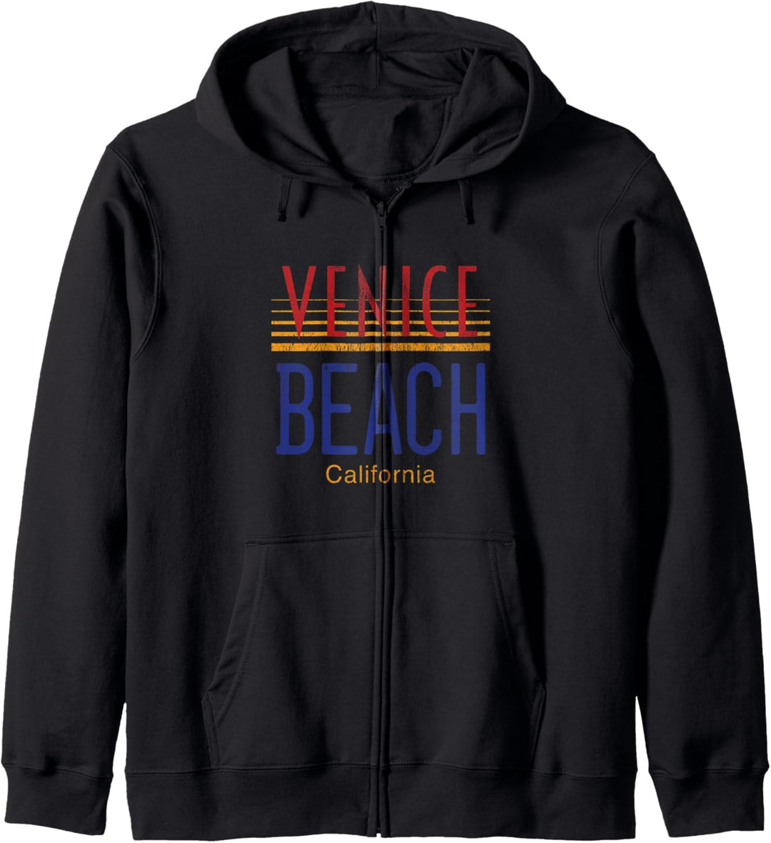Venice Beach Kalifornien Retro Kapuzenjacke
