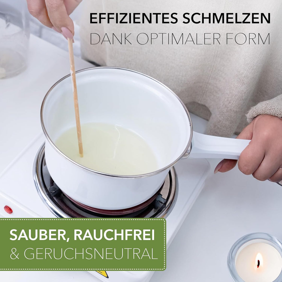 BwLights - Hochwertiges Paraffinwachs 5kg in Weiss | Wachsgranulat zum Schmelzen & Herstellen Ihrer