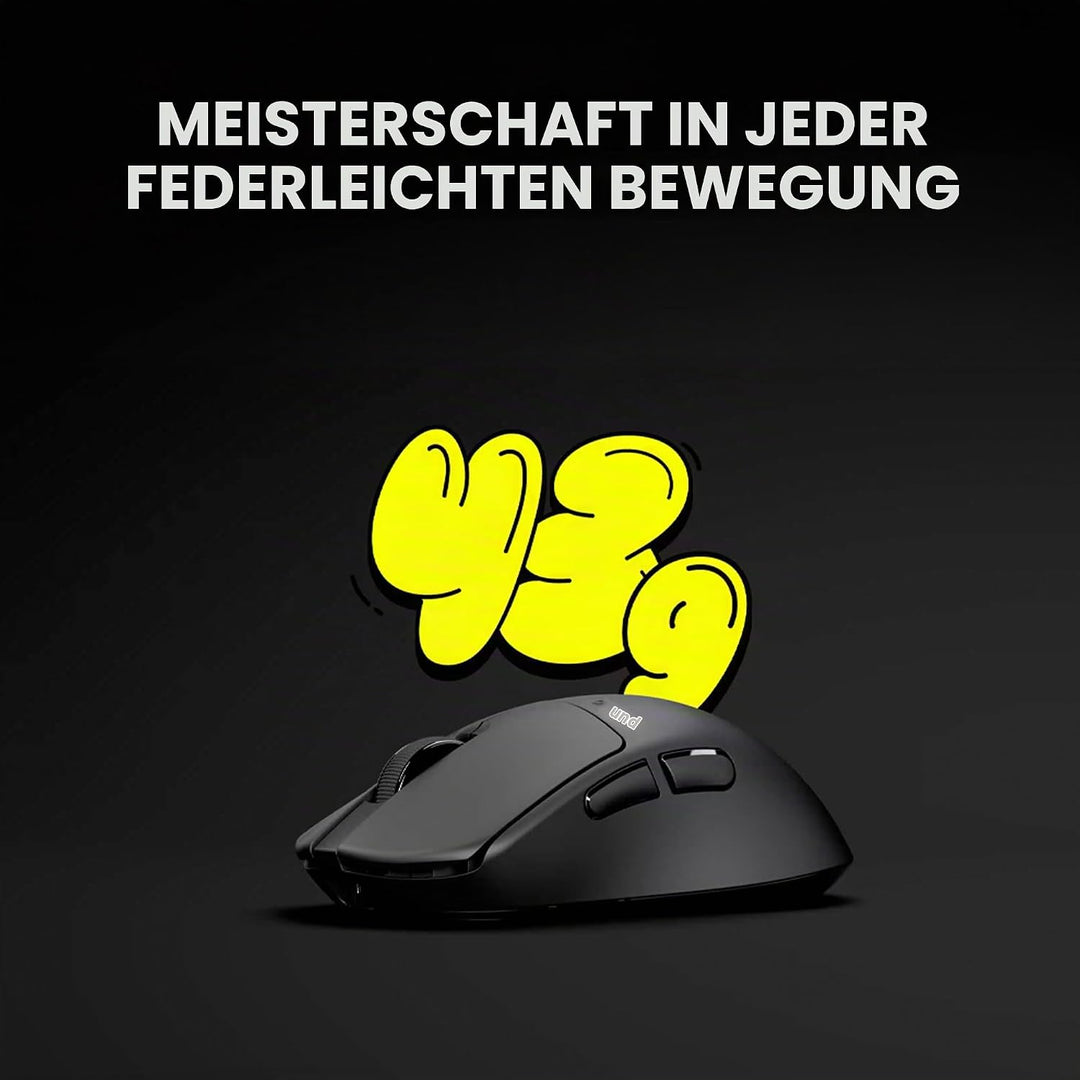 Pulsar Gaming Gears X3 Crazylight Kabellose Gaming-Maus, Ultraleicht, 43 g, Hybrid-ergonomisch, opti