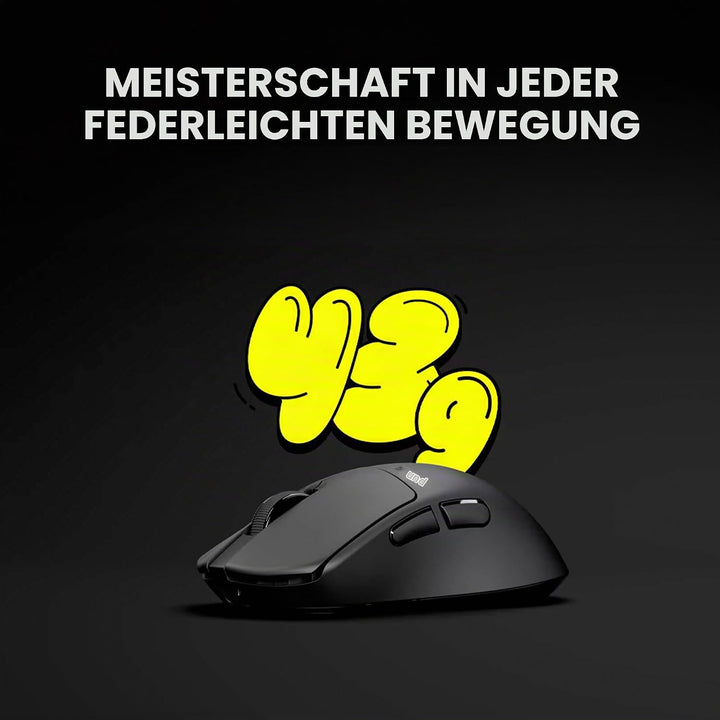 Pulsar Gaming Gears X3 Crazylight Kabellose Gaming-Maus, Ultraleicht, 43 g, Hybrid-ergonomisch, opti