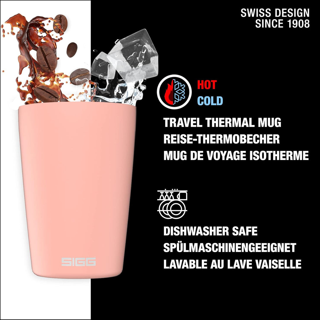 SIGG - Kaffeebecher Neso Pure Ceram - Mit Tritan-Deckel - Spülmaschinenfest - Federleicht - BPA-frei