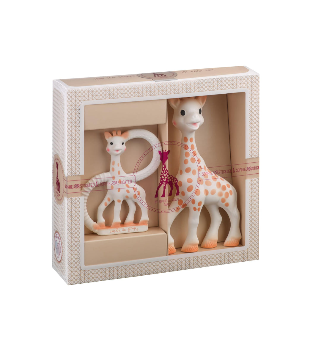 Sophie la Girafe – Geschenkbox zur Geburt + Beissring – 100 % Naturkautschuk – Aktivitätsset für Kin