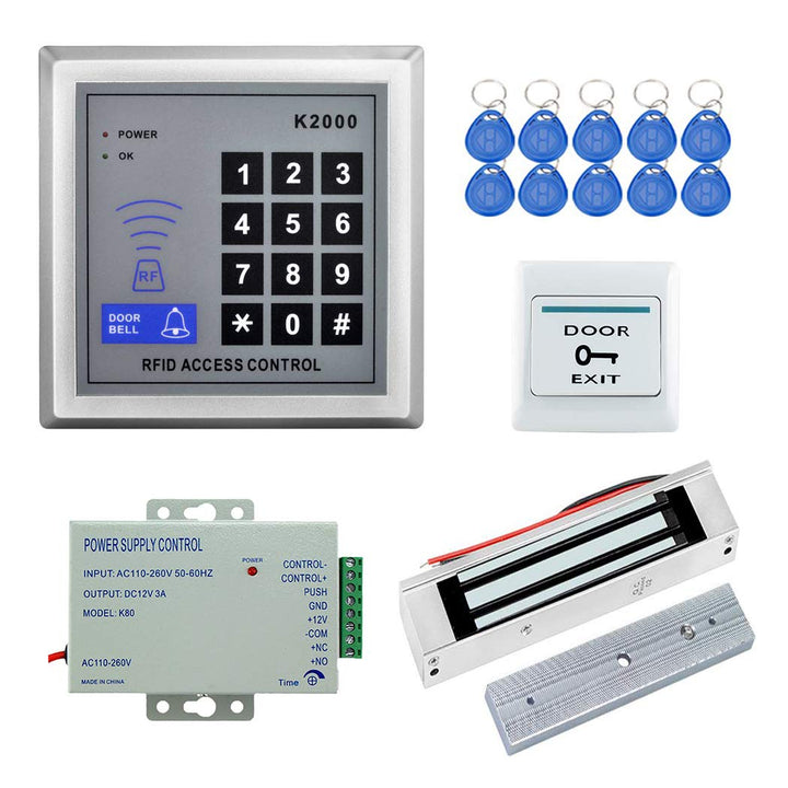 YAVIS RFID Access Control System Kit Set EM Tastatur Codeschloss Türöffner + 180kg / 350lbs Elektris