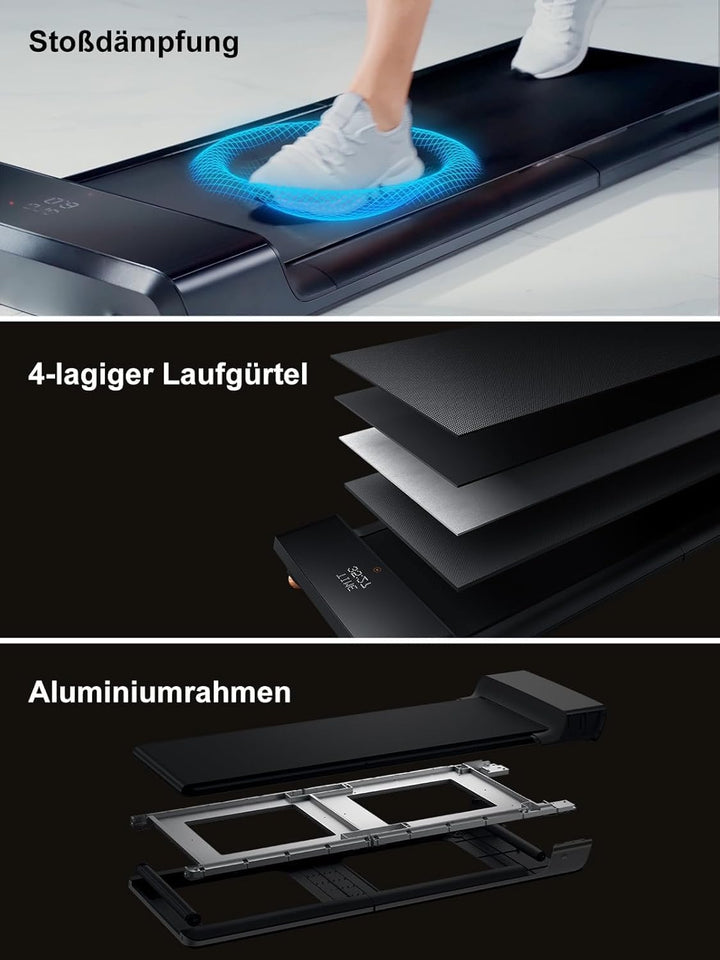 WalkingPad by KingSmith Z1, P1, A1 Pro, Z3 Hybrid+ Walking-Pad Laufband für Zuhause Büro klappbar (j