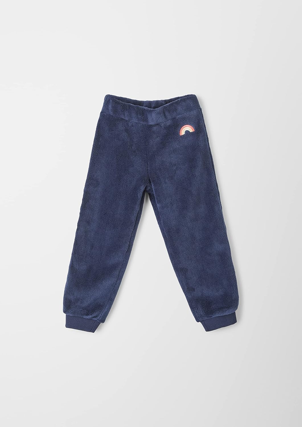 s.Oliver Mädchen Joggpant aus Teddyplüsch 122 Dark Blue, 122 Dark Blue