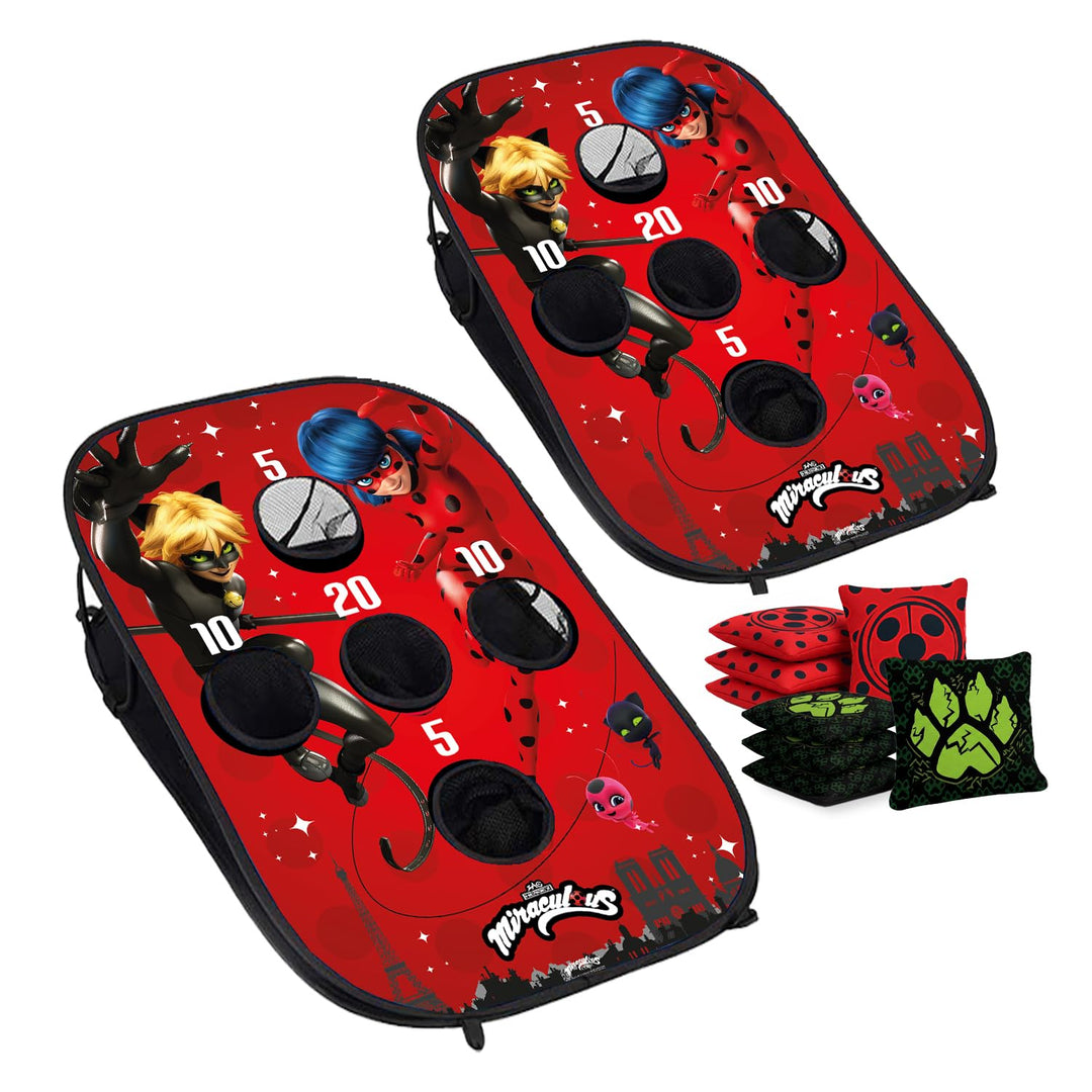 Offizielles Cornhole Spiel aus Holz – 90×60 cm – Premium Holzbretter – Komplettes Set mit 2 Boards +