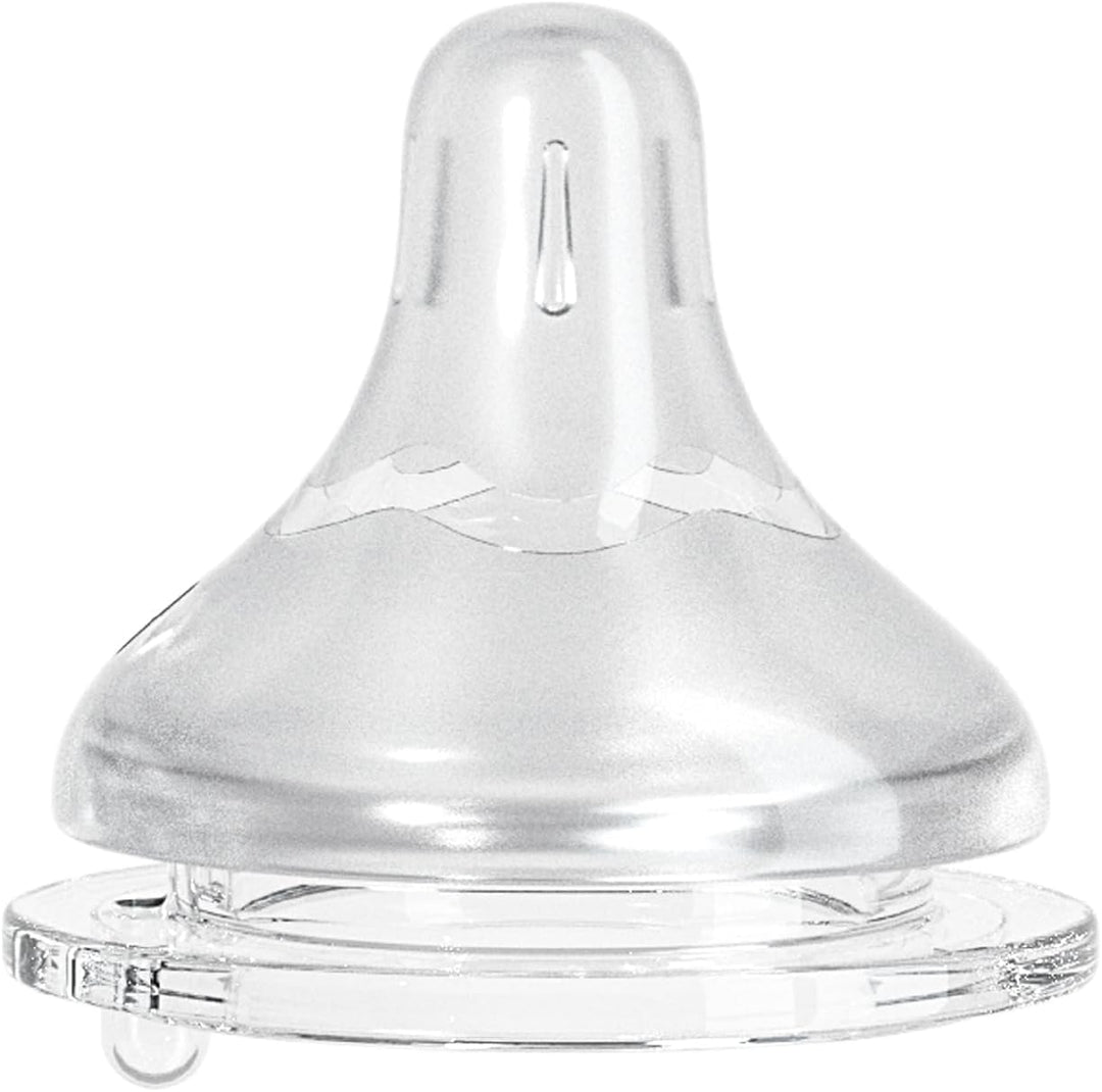 Ana Baby Babyflaschen aus reinem Glas, 2er-Set, BPA-freie Borosilikatglasflaschen mit weichem Siliko