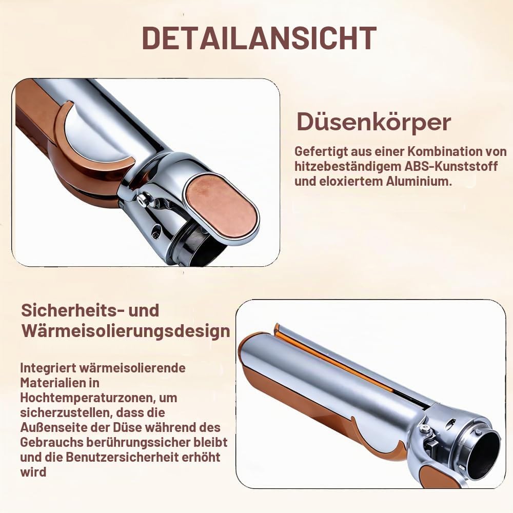 Haarglätteraufsatz,Haarglätter-Aufsatz mit HS01/HS05/HS08,Glätteraufsätze Airflow Technologie ohne H