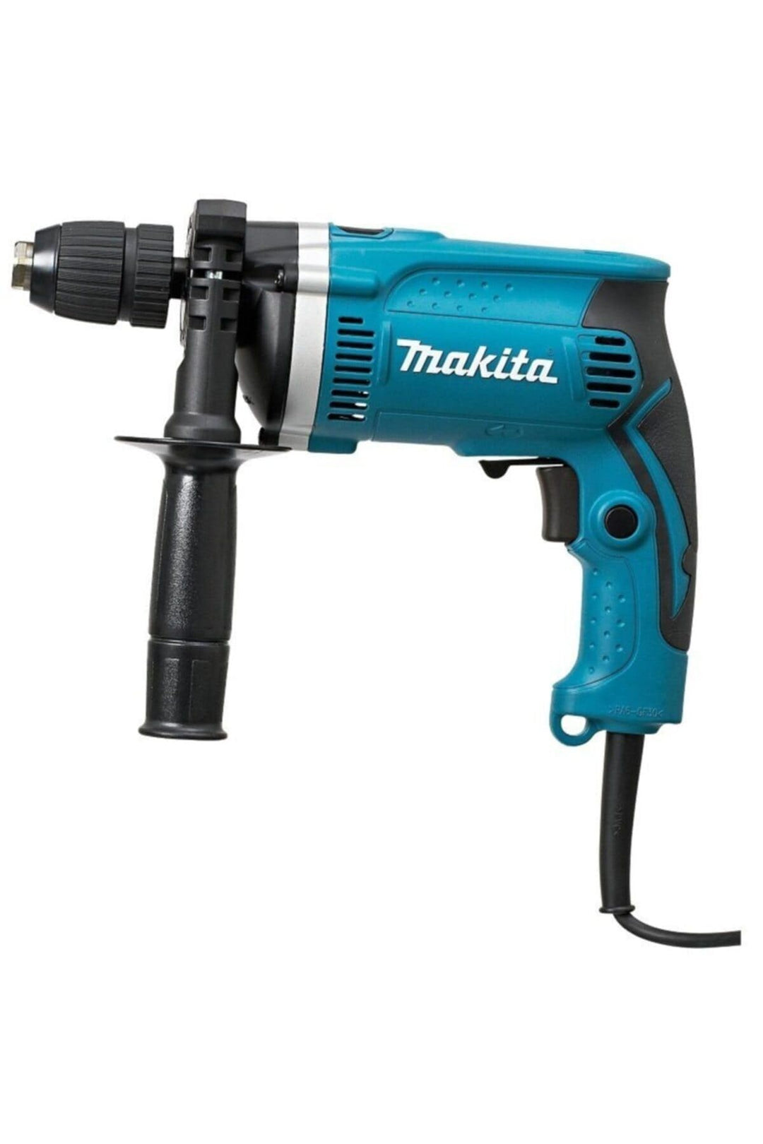 Makita HP1631 Schlagbohrmaschine, 710 W, 230 V, Schwarz/Türkis