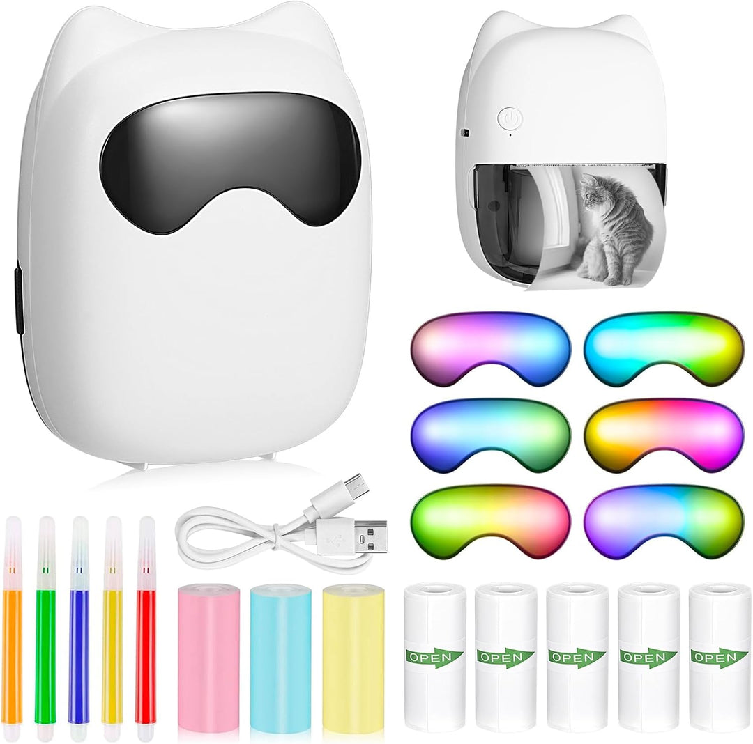 Mini Drucker Tragbarer Wireless Fotodrucker Thermodrucker Mini Fotodrucker für Smartphone Sticker Dr
