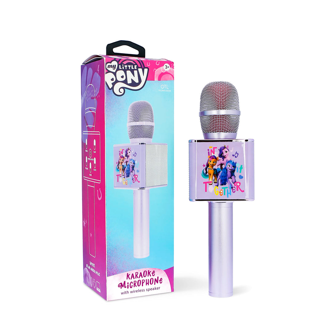 OTL Technologies MP0951 My Little Pony Kabelloses Karaoke-Mikrofon mit integriertem Lautsprecher