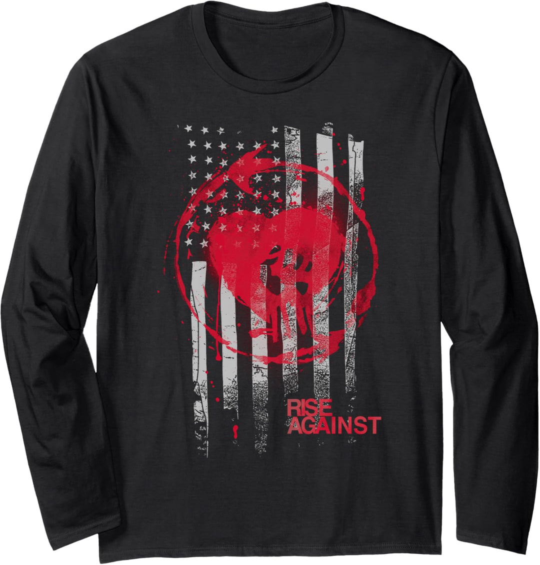 Rise Against - Stained Flag - Official Merchandise Langarmshirt