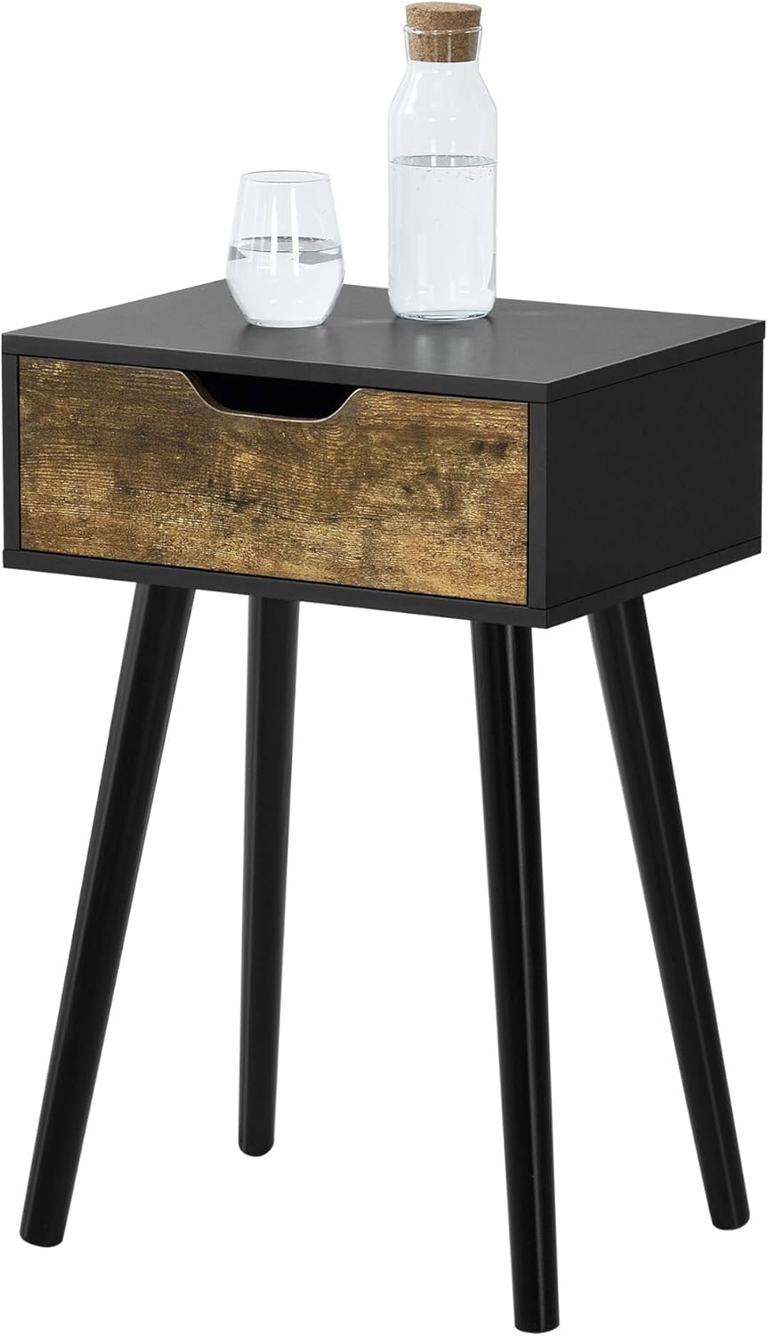 [en.casa] Beistelltisch Östersund Wohnzimmertisch 60 x 40 x 30 cm Nachttisch Flurtisch Telefontisch
