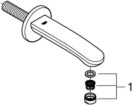 Grohe 13276002 Eurostyle C Wanneneinlauf, Chrom; für Wandmontage