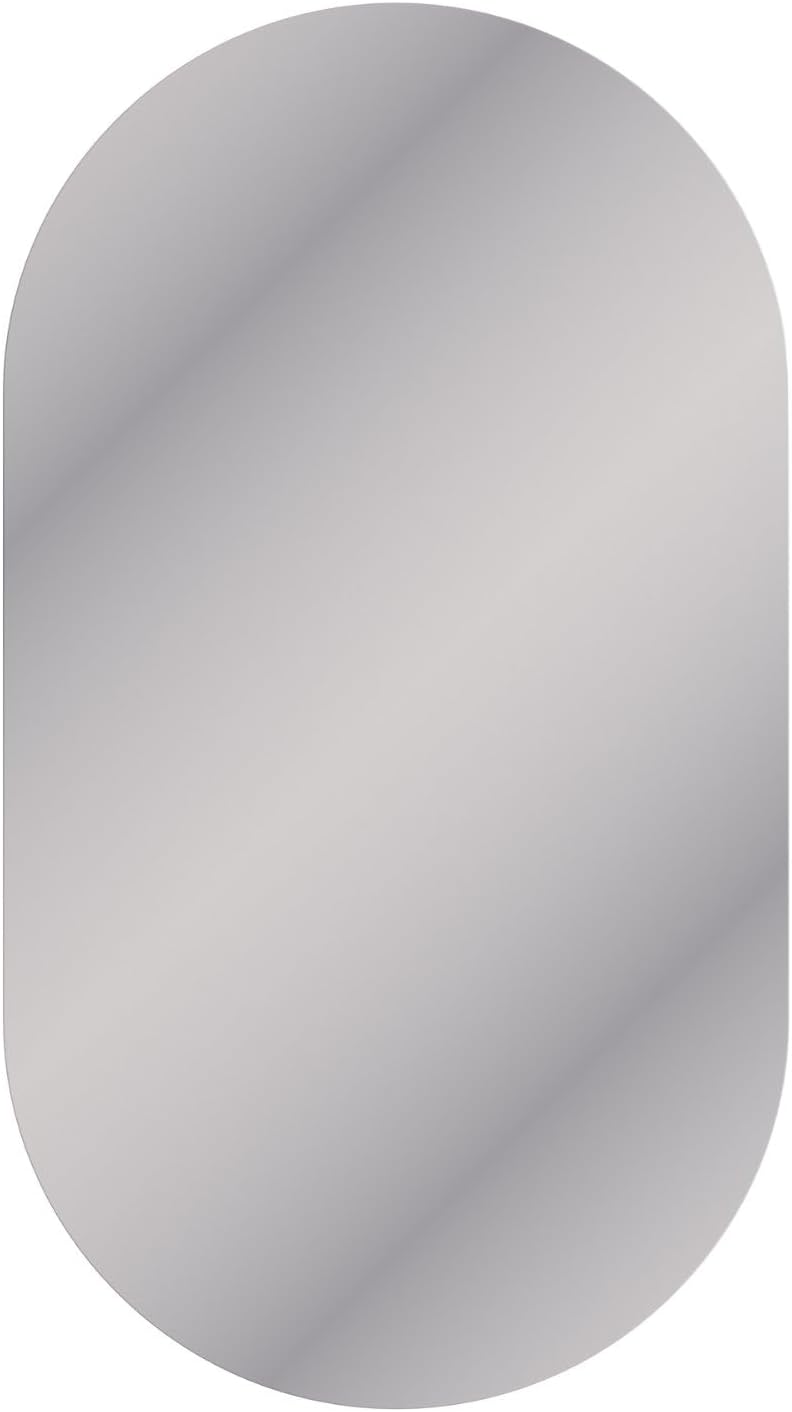Planetmöbel Spiegel oval 50 x 90 cm, dekorative Wandspiegel gross, für Badezimmer, Flur oder Gardero