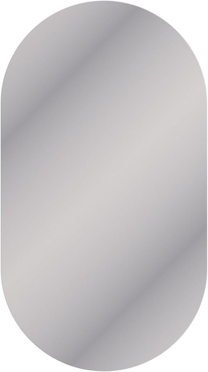 Planetmöbel Spiegel oval 50 x 90 cm, dekorative Wandspiegel gross, für Badezimmer, Flur oder Gardero
