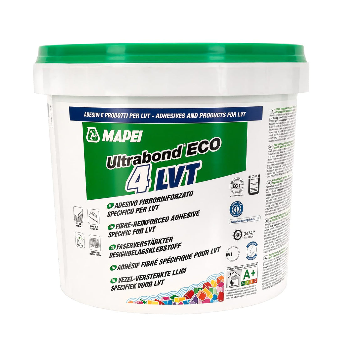 MAPEI ULTRABOND ECO 4 LVT 4kg Faserverstärkter LVT-Designbelagsklebstoff