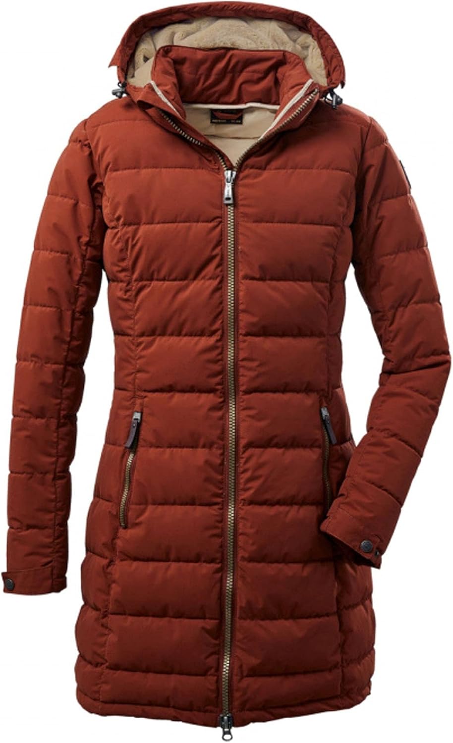 Killtec Damen Gw 13 Wmn Qltd Prk Funktionsparka/Steppparka mit abzippbarer Kapuze 40 herbstlaub, 40