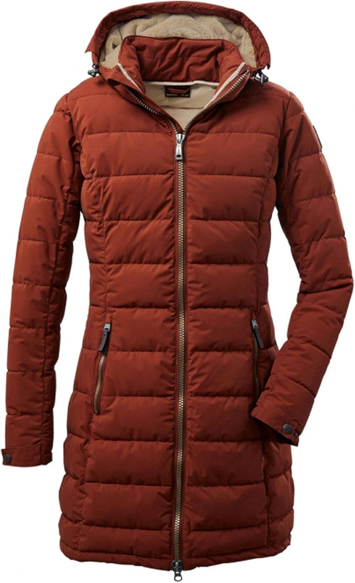 Killtec Damen Gw 13 Wmn Qltd Prk Funktionsparka/Steppparka mit abzippbarer Kapuze 40 herbstlaub, 40