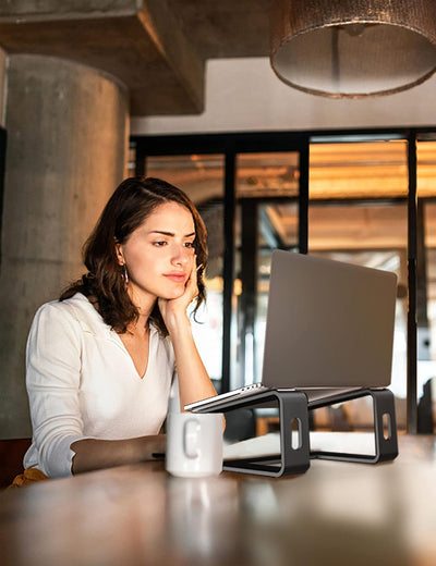 SOUNDANCE Laptop-Ständer, Aluminium-Computer-Erhöhung, ergonomischer Laptop-Ständer für den Schreibt