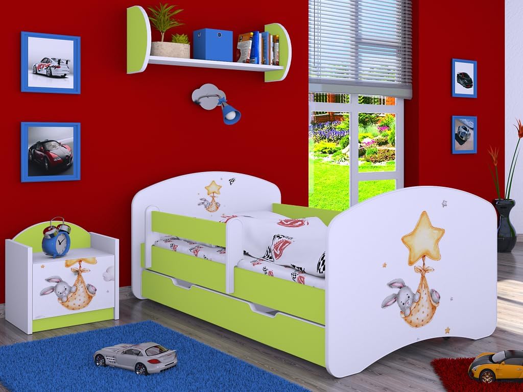 Happy Babies - Verschiebbares Bettgitter für Kinder, Schutz vor Stürzen des Kindes, erhöhte Sicherhe