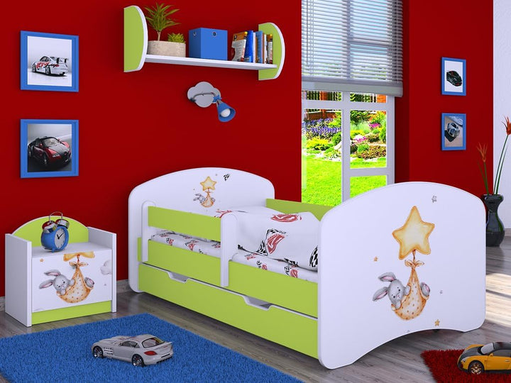 Happy Babies - Verschiebbares Bettgitter für Kinder, Schutz vor Stürzen des Kindes, erhöhte Sicherhe