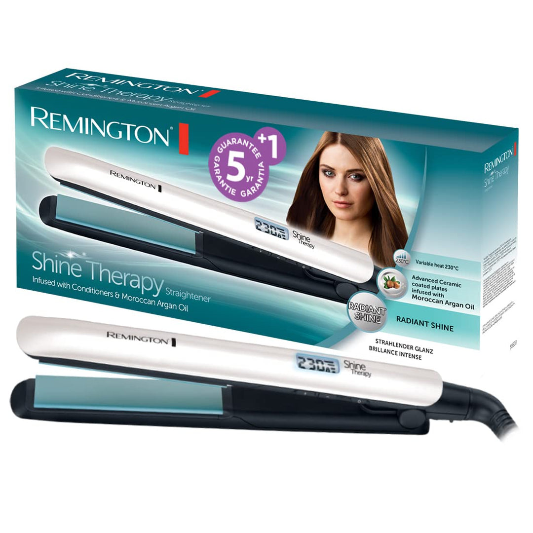 Remington Glätteisen Shine Therapy (hochwertige Keramikbeschichtung angereichert mit Mikrowirkstoffe
