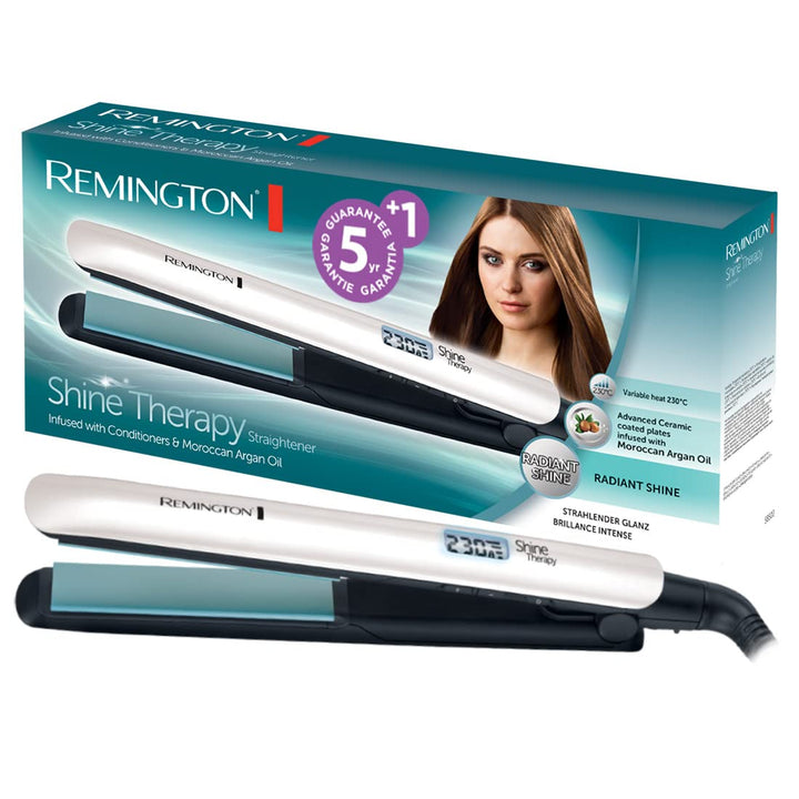 Remington Glätteisen Shine Therapy (hochwertige Keramikbeschichtung angereichert mit Mikrowirkstoffe