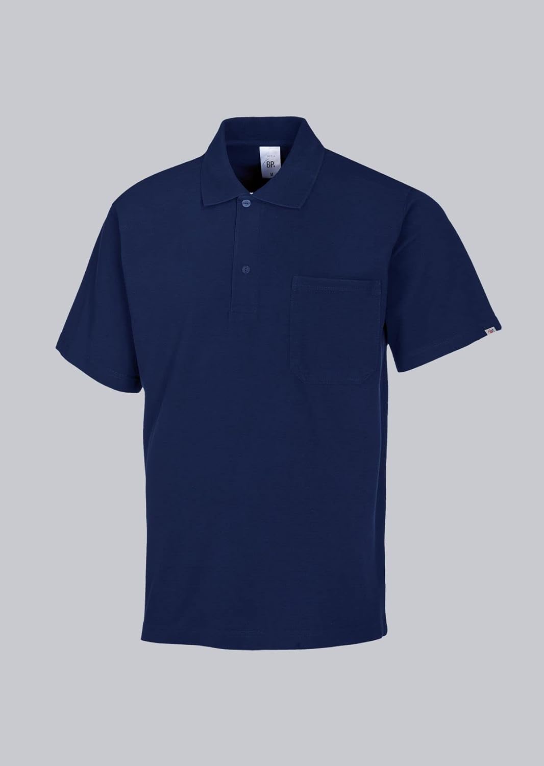 BP 1612-181-110-M Unisex-Poloshirt, 1/2 Ärmel, Polokragen mit Knopfleiste, 70 cm, 220,00 g/m² Stoffm