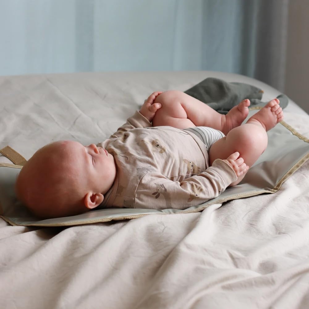 LIINI® Wickelrucksack Beige rPET – 29L Wickeltasche Rucksack aus recycelten PET-Flaschen, wasserfest