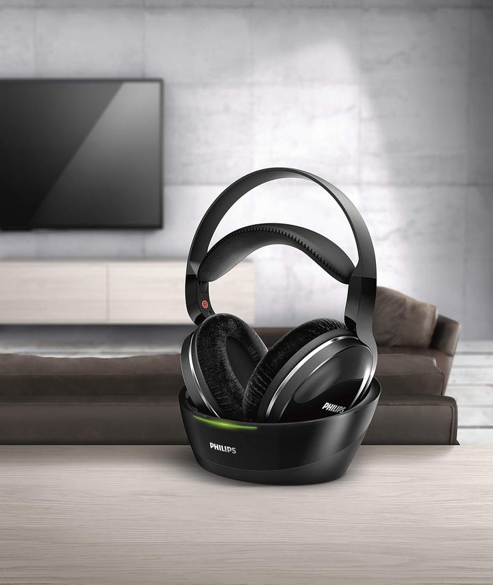 Philips Kabelloser TV Kopfhörer Over Ear SHD8850/12 Wireless HiFi Kopfhörer (Exzellenter Sound, Hi-R