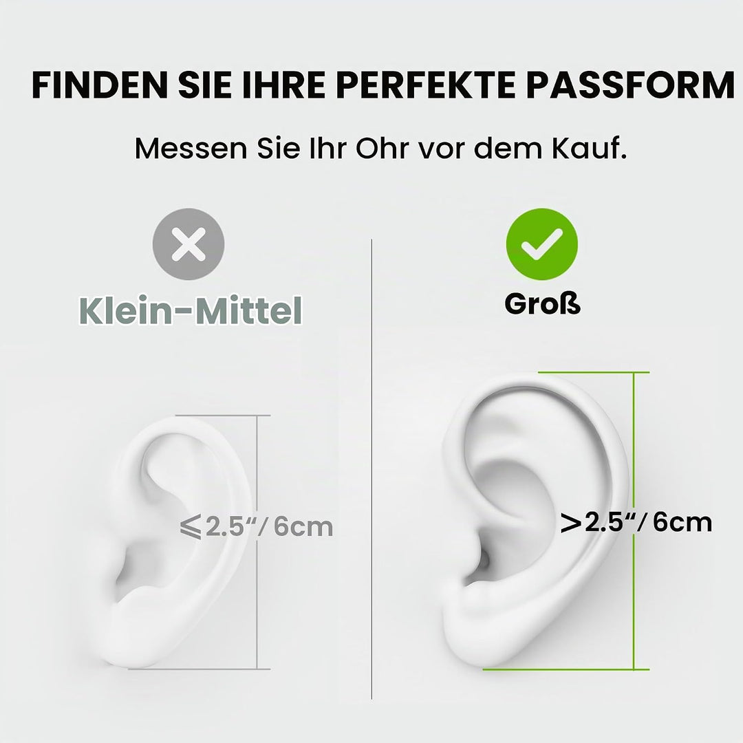 Avantree Resolve (Gross) – Kabelgebundene Open-Ear Kopfhörer mit Mikrofon &amp; Über-Ohr-Haken, für Seni