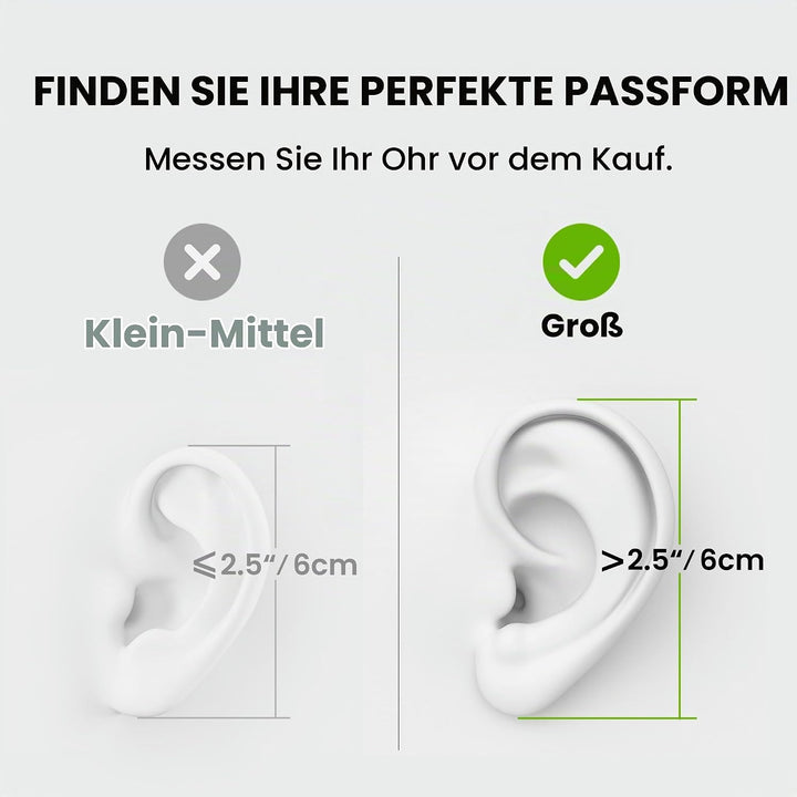 Avantree Resolve (Gross) – Kabelgebundene Open-Ear Kopfhörer mit Mikrofon &amp; Über-Ohr-Haken, für Seni