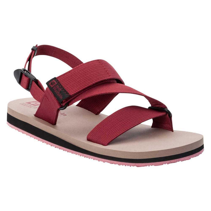 Jack Wolfskin Herren Urban Entdeckung Belt Sandal MSandale 42 EU Cayenne Red, 42 EU Cayenne Red