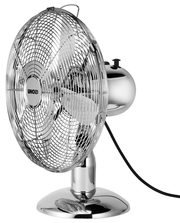 Unold Tischventilator, 1 Stück, chromfarbend, 86830
