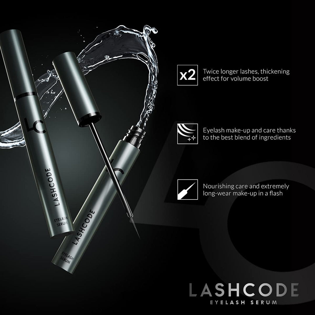 Wimpernserum Lashcode Eyelash Serum 5ml - wachstumsförderndes Serum für Wimpern
