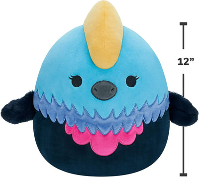 Squishmallows SQCR04136 - Melrose der Kasuar 30 cm, offizielles Kelly Toys Plüsch, superweiches Kusc