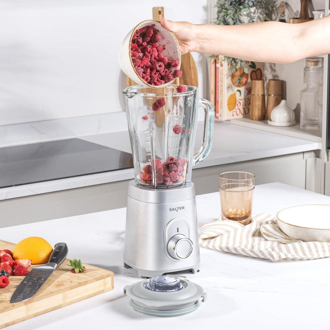 Salter Standmixer Glas 1,5L, Smoothie Maker & Mixer für Küche, Hochleistungsmixer mit Pulsfunktion,