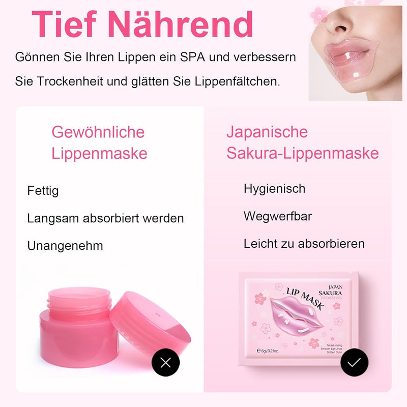 Hautpflege Set für Teenager-Mädchen, Japan Sakura Skincare Set, Anti-aging Gesichtspflege Set, Tägli